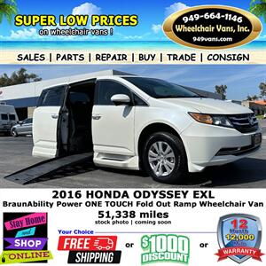 2016 Honda Odyssey EX-L Wheelchair Van   - Photo 1 - Laguna Hills, CA 92653