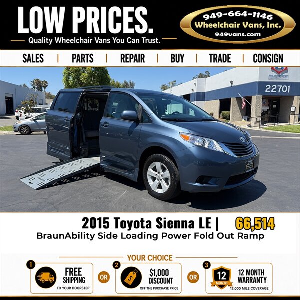 2015 Toyota Sienna LE Mobility 7-Passenger   - Photo 1 - Laguna Hills, CA 92653