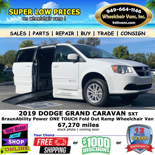2019 Dodge Grand Caravan SXT Wheelchair Van   - Photo 1 - Laguna Hills, CA 92653