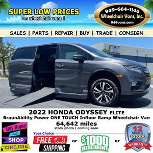 2022 Honda Odyssey Elite Wheelchair   - Photo 1 - Laguna Hills, CA 92653