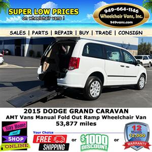 2015 Dodge Grand Caravan Wheelchair Van Minivan