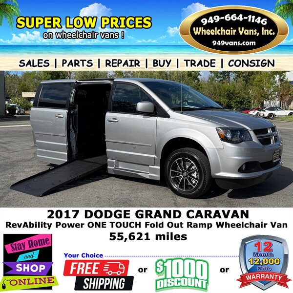 2017 Dodge Grand Caravan GT Wheelchair Van