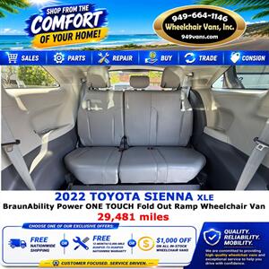 2022 Toyota Sienna XLE Wheelchair Van - Photo 13 - Laguna Hills, CA 92653