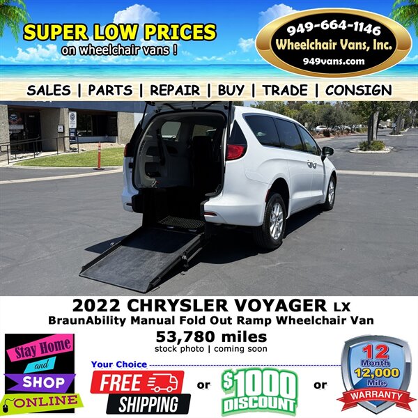2022 Chrysler Voyager LX  Wheelchair Van   - Photo 1 - Laguna Hills, CA 92653