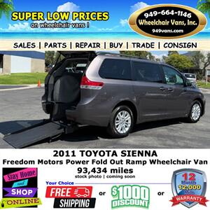 2011 Toyota Sienna Wheelchair Van Minivan