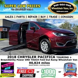 2018 Chrysler Pacifica Touring Plus Wheelchair Van Minivan