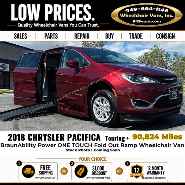 2018 Chrysler Pacifica Touring Plus Wheelchair Van  