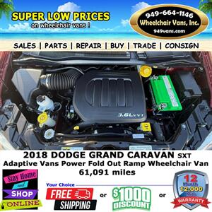 2018 Dodge Grand Caravan SXT Wheelchair Van   - Photo 13 - Laguna Hills, CA 92653