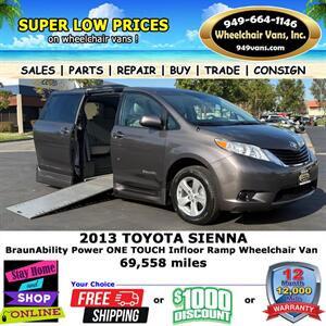 2013 Toyota Sienna Wheelchair Van Minivan