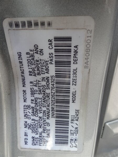 2006 Toyota Corolla LE - Photo 27 - Deland, FL 32720