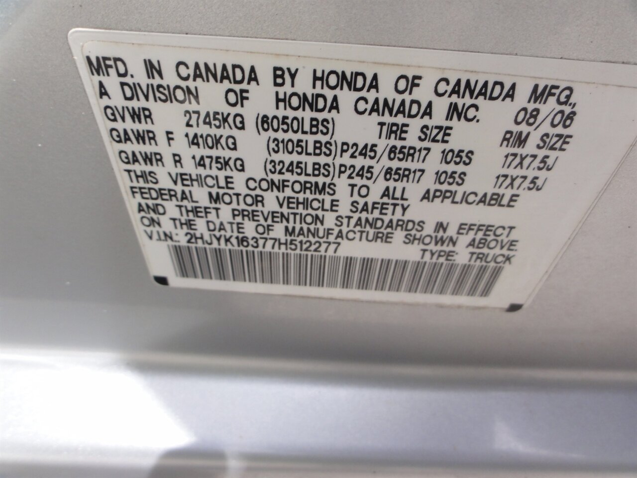 2007 Honda Ridgeline RTX  4X4 - Photo 32 - Deland, FL 32720