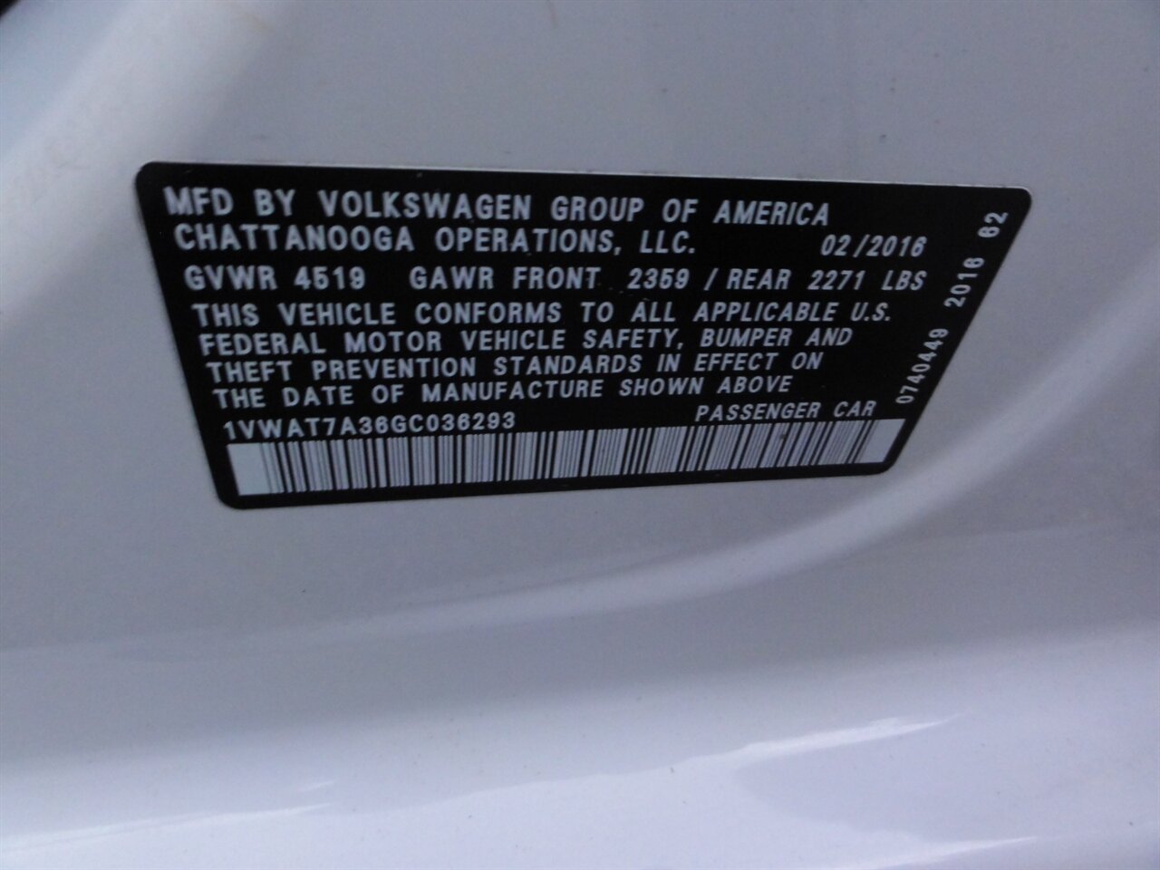 2016 Volkswagen Passat 1.8T S   - Photo 27 - Deland, FL 32720