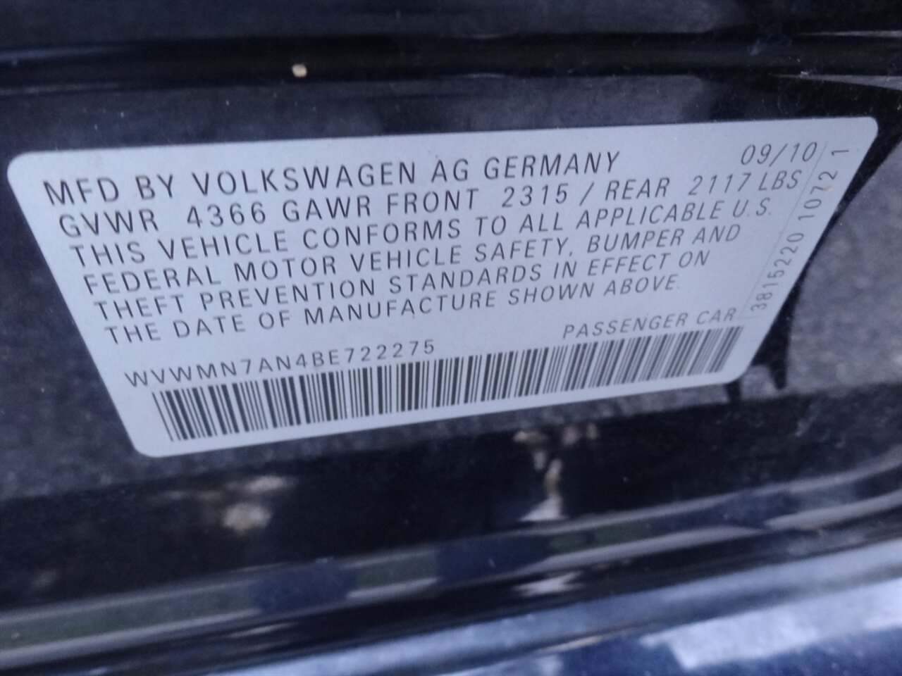 2011 Volkswagen CC Sport - Photo 25 - Deland, FL 32720