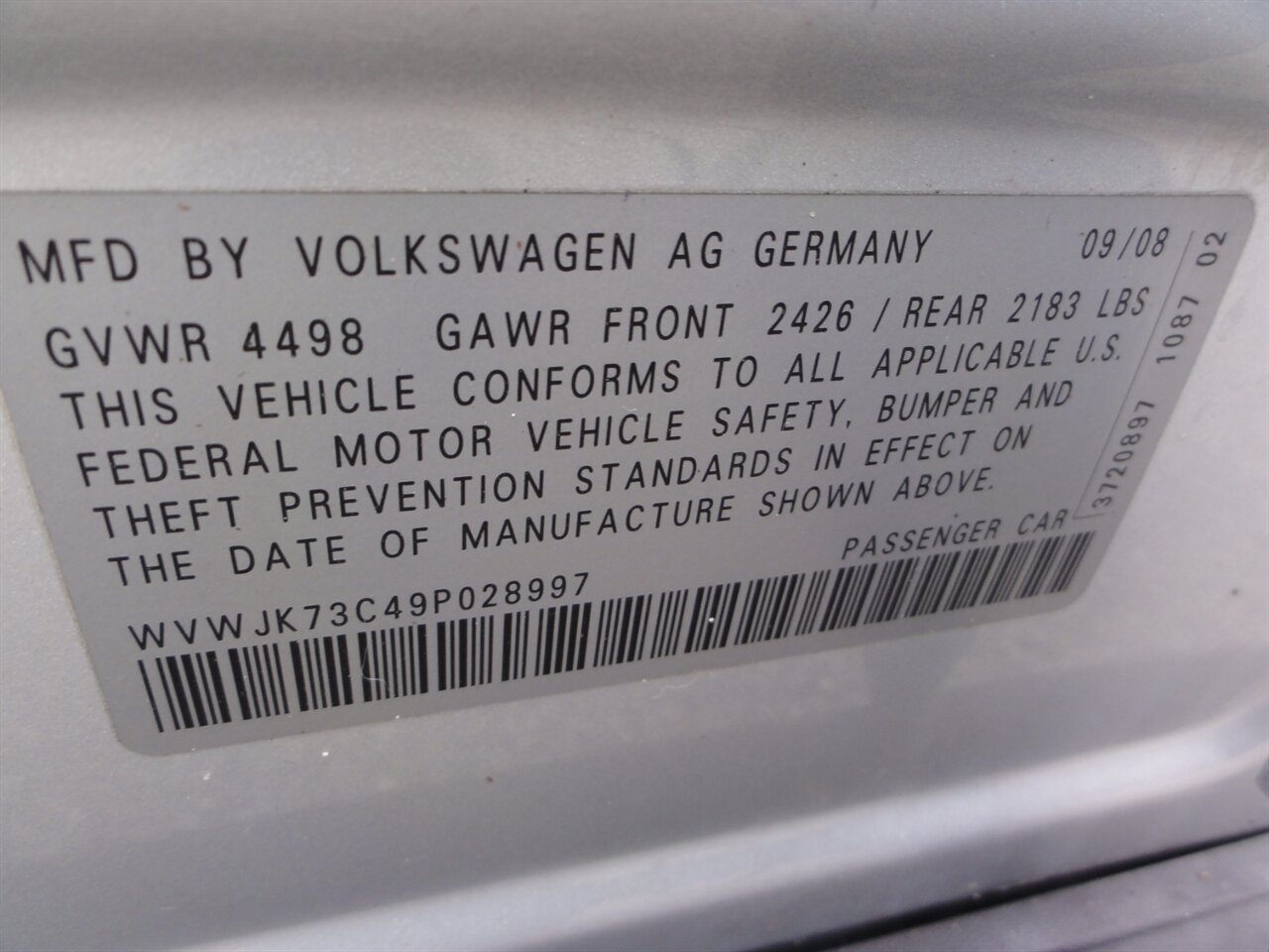 2009 Volkswagen Passat Komfort   - Photo 27 - Deland, FL 32720