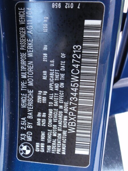 2005 BMW X3 2.5i Premium - Photo 25 - Deland, FL 32720
