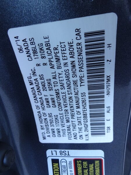 2014 Honda Civic EX   - Photo 24 - Deland, FL 32720