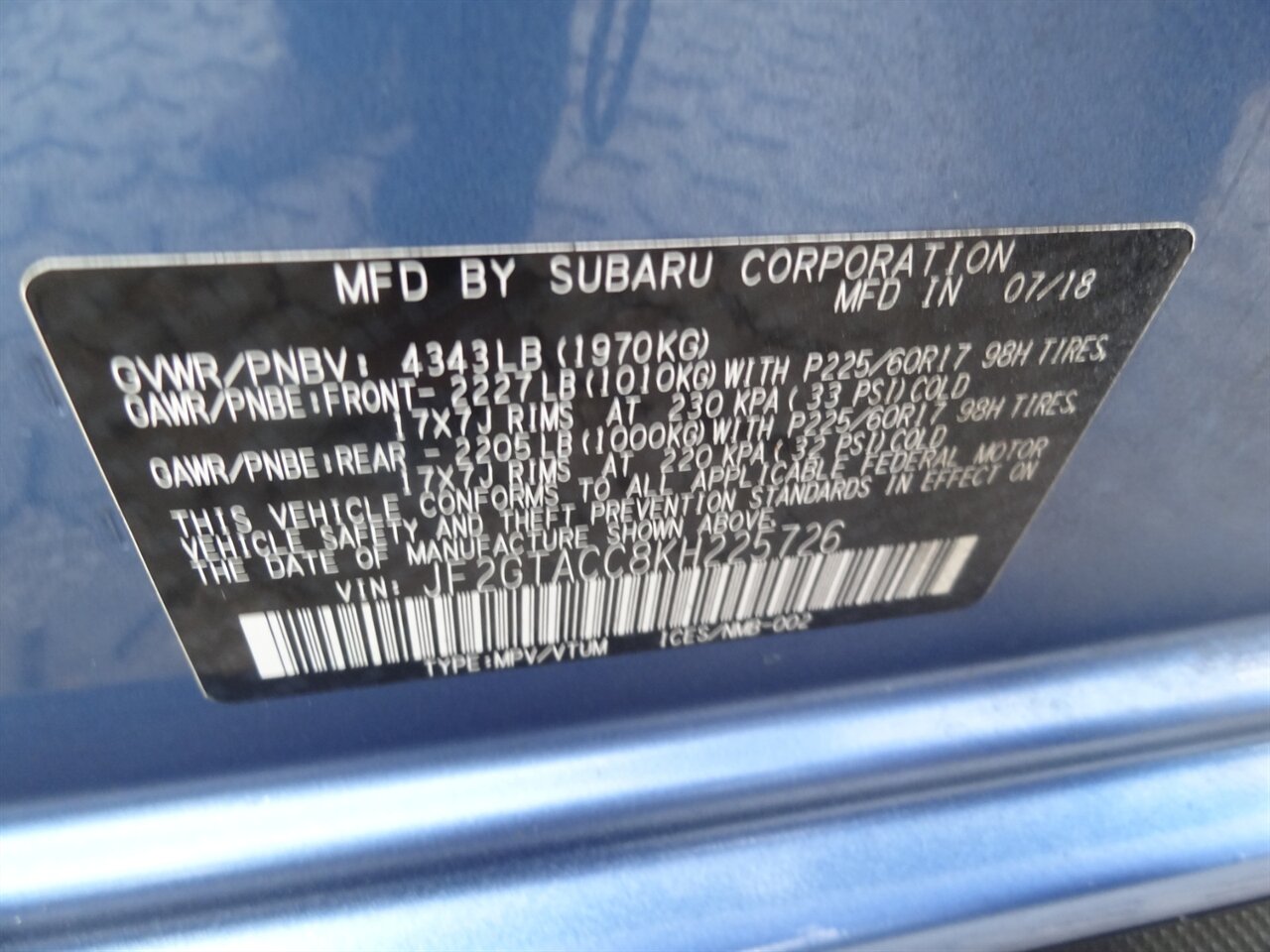 2019 Subaru Crosstrek 2.0i Premium   - Photo 25 - Deland, FL 32720