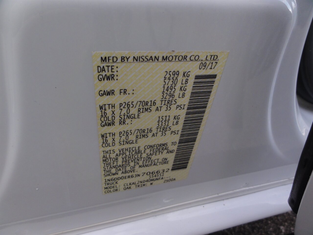 2018 Nissan Frontier SV Crew cab - Photo 27 - Deland, FL 32720