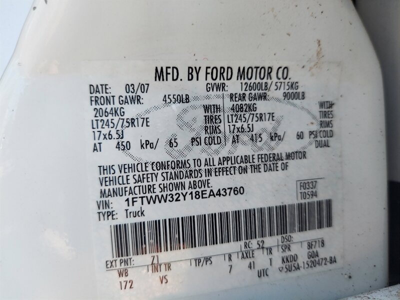 2008 Ford F-350 Super Duty XL XL 4dr Crew Cab SB DRW - Photo 13 - Houston, TX 77082