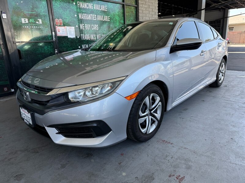 Silver 2018 Honda Civic Sedan Front-Wheel Drive Automatic