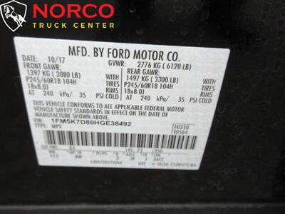 2017 Ford Explorer XLT 7 Passenger  4 Door 7 Passenger - Photo 21 - Norco, CA 92860