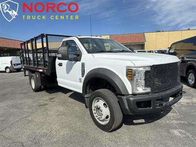 2018 FORD F 550 Regular Cab 12' Stake Bed w/ Lift Gate   - Photo 2 - Norco, CA 92860