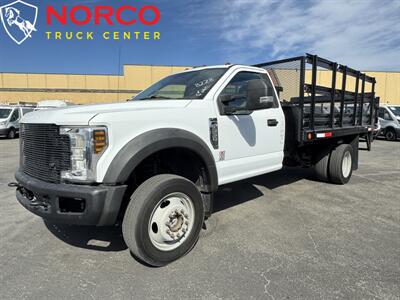 2018 FORD F 550 Regular Cab 12' Stake Bed w/ Lift Gate   - Photo 4 - Norco, CA 92860