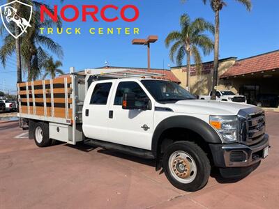 2016 Ford F550 XL CC LIFTGATE  Crew Cab 12' Stake Bed w/ Lift Gate Diesel 4x4 - Photo 2 - Norco, CA 92860