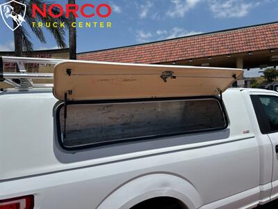 2018 Ford F-150 XL Regular Cab Long Bed Camper Shell & Ladder Rack   - Photo 2 - Norco, CA 92860