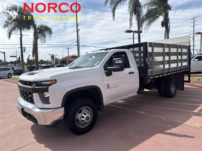 2022 Chevrolet Silverado 3500HD CC Work Truck Regular Cab 12’ Stake Bed w/ Liftgate   - Photo 4 - Norco, CA 92860