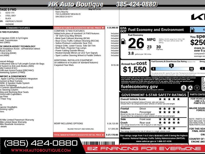 2020 Kia Sportage S - Photo 2 - West Bountiful, UT 84087-1313