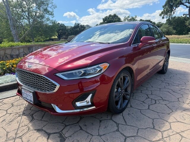 Ruby Red Metallic Tinted Clearcoat 2019 Ford Fusion Titanium AWD Sedan All-Wheel Drive Automatic