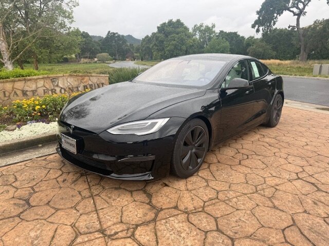 Solid Black 2021 Tesla Model S Plaid AWD Sedan All-Wheel Drive 1-Speed Dual Clutch