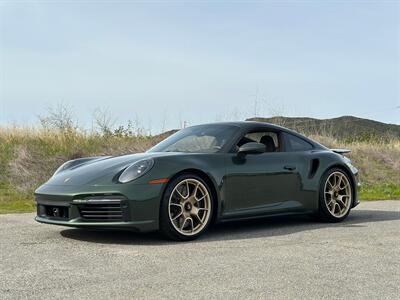 2021 Porsche 911 Turbo S  Paint-to-Sample Oak Green with Club Leather in Truffle Brown, Front LIft Axle, Full PPF - Photo 41 - Tarzana, CA 91356