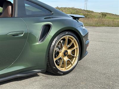 2021 Porsche 911 Turbo S  Paint-to-Sample Oak Green with Club Leather in Truffle Brown, Front LIft Axle, Full PPF - Photo 34 - Tarzana, CA 91356