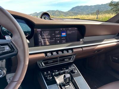 2021 Porsche 911 Turbo S  Paint-to-Sample Oak Green with Club Leather in Truffle Brown, Front LIft Axle, Full PPF - Photo 45 - Tarzana, CA 91356