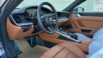 2026 Porsche 911 Turbo S T- Hybrid | Paint-to-Sample  Yachting Blue | Classic Cognac | Slicktop | True Delivery Miles - Photo 10 - Tarzana, CA 91356