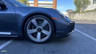 2026 Porsche 911 Turbo S T- Hybrid | Paint-to-Sample  Yachting Blue | Classic Cognac | Slicktop | True Delivery Miles - Photo 22 - Tarzana, CA 91356