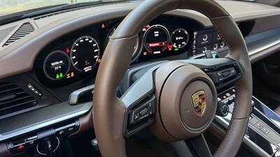 2021 Porsche 911 Turbo S Paint-to-Sample Oak Green with Club Leather in Truffle Brown, Front Axle Lift, Full PPF - Photo 6 - Tarzana, CA 91356