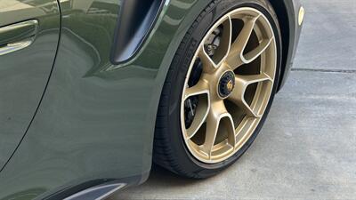 2021 Porsche 911 Turbo S Paint-to-Sample Oak Green with Club Leather in Truffle Brown, Front Axle Lift, Full PPF - Photo 67 - Tarzana, CA 91356