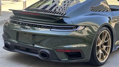 2021 Porsche 911 Turbo S Paint-to-Sample Oak Green with Club Leather in Truffle Brown, Front Axle Lift, Full PPF - Photo 88 - Tarzana, CA 91356