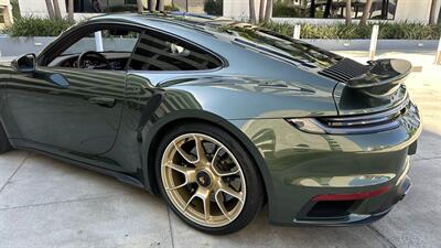 2021 Porsche 911 Turbo S Paint-to-Sample Oak Green with Club Leather in Truffle Brown, Front Axle Lift, Full PPF - Photo 15 - Tarzana, CA 91356