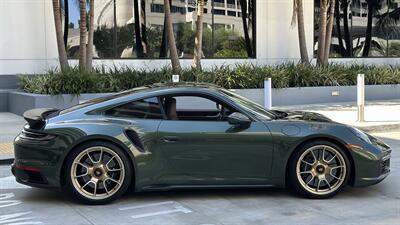 2021 Porsche 911 Turbo S Paint-to-Sample Oak Green with Club Leather in Truffle Brown, Front Axle Lift, Full PPF - Photo 105 - Tarzana, CA 91356