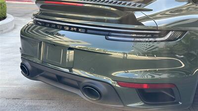 2021 Porsche 911 Turbo S Paint-to-Sample Oak Green with Club Leather in Truffle Brown, Front Axle Lift, Full PPF - Photo 68 - Tarzana, CA 91356