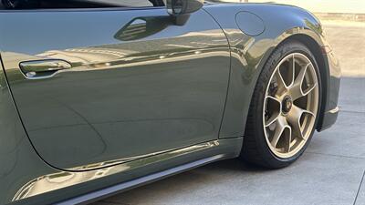 2021 Porsche 911 Turbo S Paint-to-Sample Oak Green with Club Leather in Truffle Brown, Front Axle Lift, Full PPF - Photo 90 - Tarzana, CA 91356