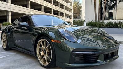 2021 Porsche 911 Turbo S Paint-to-Sample Oak Green with Club Leather in Truffle Brown, Front Axle Lift, Full PPF - Photo 104 - Tarzana, CA 91356