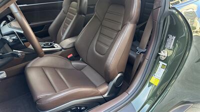 2021 Porsche 911 Turbo S Paint-to-Sample Oak Green with Club Leather in Truffle Brown, Front Axle Lift, Full PPF - Photo 9 - Tarzana, CA 91356