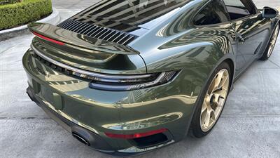 2021 Porsche 911 Turbo S Paint-to-Sample Oak Green with Club Leather in Truffle Brown, Front Axle Lift, Full PPF - Photo 86 - Tarzana, CA 91356