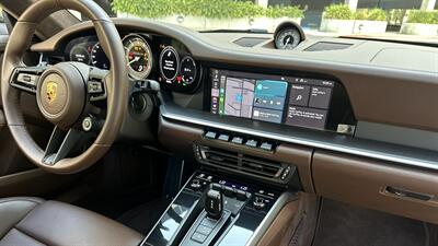 2021 Porsche 911 Turbo S Paint-to-Sample Oak Green with Club Leather in Truffle Brown, Front Axle Lift, Full PPF - Photo 72 - Tarzana, CA 91356