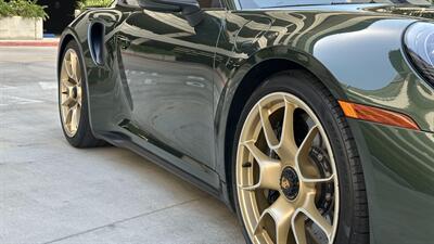 2021 Porsche 911 Turbo S Paint-to-Sample Oak Green with Club Leather in Truffle Brown, Front Axle Lift, Full PPF - Photo 95 - Tarzana, CA 91356